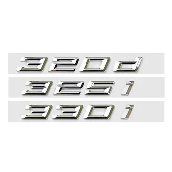3D ABS Хромирани Автомобили Букви Емблема на Задния Багажник Иконата на Стикер За BMW С Надпис G20 316i 320i 320d 325i 330i 2020 2021 Аксесоари 0