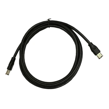 Черен кабел IEEE 1394 Firewire 400 - Firewire 400, 6-пинов / 6-пинов мъжки / мъжки - 10 МЕТРА