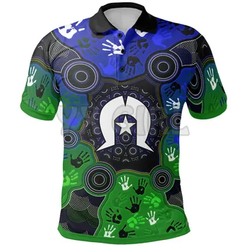 2022 Летни дамски ризи за мъже Символ на Торес проток С местните Модели 3D печатни тениски с Къс ръкав Потник camisas