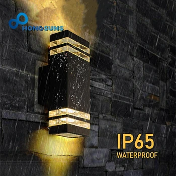 IP65 Нагоре Надолу LED осветление Стена Открит Водоустойчив 5 W/10 W GU10 Акрилни халба бира Градина на Верандата на Стълба за Преминаване Стенни Осветителни Тела AC85-265V