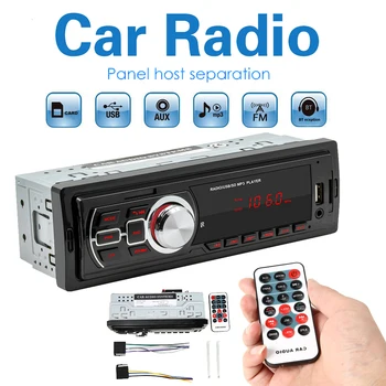 kebidumei Bluetooth5.0 TF Карта, U Диск AUX 5209E Авто Радио Мултимедиен аудио плейър Главното устройство Авто Аудио Централна Автомобилен FM Стерео
