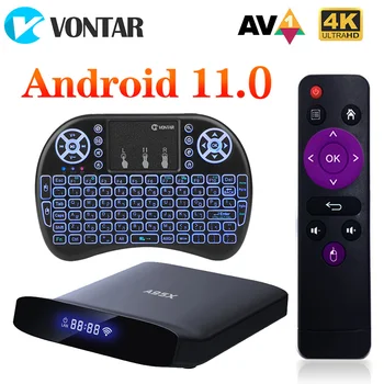 A95X W2 Android 11 Smart TV Box Amlogic 4 GB RAM И 64 GB Подкрепа на Двойна WiFi 4K 60fps VP9 BT5.0 мултимедиен плейър 2 GB 16 GB TVBOX A95XW2
