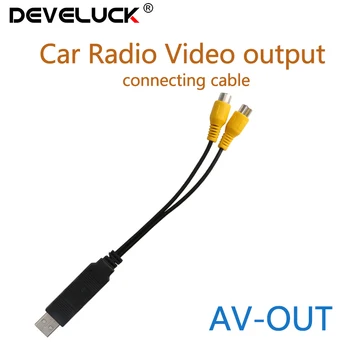 Видео изход USB Cvbs адаптер към интерфейса на RCA е подходяща за свързване към телевизор Monito За автомобилното радио Android Мултимедиен плеър 0