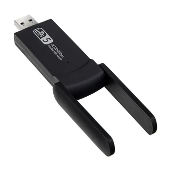 Нов USB 3.0 1200 Mbps Wifi Адаптер двойна лента От 5 Ghz И 2.4 Ghz 802.11 AC RTL8812BU Wifi Антена Ключ Мрежова Карта за Лаптоп, Настолен