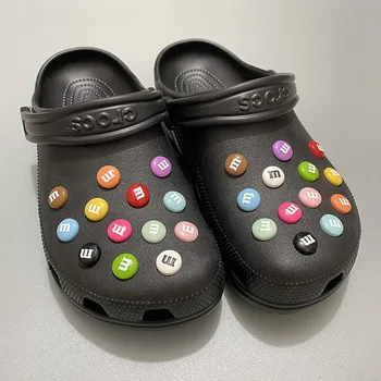 26 БР. окачване с буква M за обувки Crocs, сабо, резервни Части за diy, Модни детски чехли, украси за обувки, Аксесоари, Оригинални 2022 2
