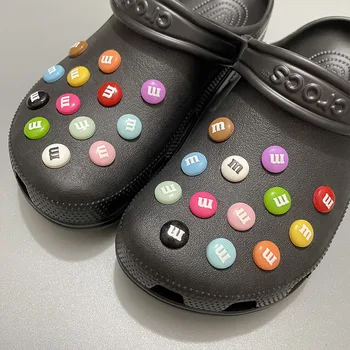 26 БР. окачване с буква M за обувки Crocs, сабо, резервни Части за diy, Модни детски чехли, украси за обувки, Аксесоари, Оригинални 2022 3