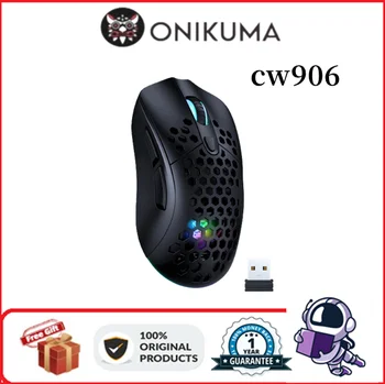 Onikuma cw906 sem fio мишката cca фаво де мел эскудо 8 botões де programação ajustável 3200 dpi colorido rgb подсветка игри на мишката