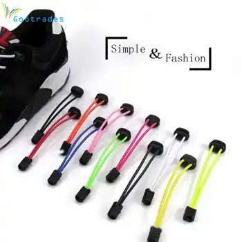 Спорт Фитнес Заключване дантела 5 цвята двойка Блокиране на връзки за обувки Ластични Шнурове За маратонки Обувките За Бягане/Бягане/Триатлон