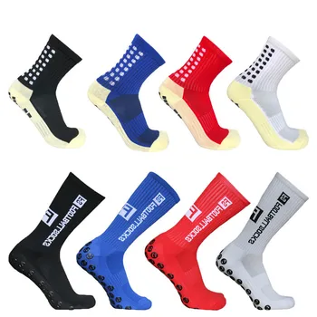 Нови Футболни Чорапи С хавлиена Кърпа За Мъже И Жени, Професионални Спортни Дишащи Нескользящие Чорапи с гърчове, Футболни Чорапи 0