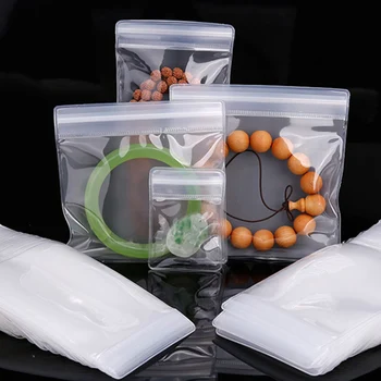 StoBag 30 Тел EVA Утолщают Прозрачни Найлонови Торбички с Цип Подарък Копчета Опаковане на Бижута, за Декорация, За Съхранение на Малки по Размер Домашна Употреба 1