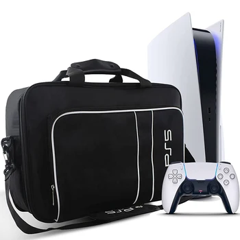PS5 Пътна Чанта за Носене Игрални Конзоли и Аксесоари Чанта За Съхранение с Каишка Водоустойчив Защитна Обвивка за PlayStation 5