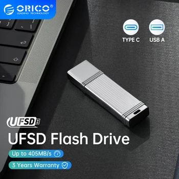 ORICO UFSD Метална Карта USB Флаш памет 405 MB/vs/vs Флаш памет 512 GB 256 GB 128 GB 64 GB USB устройство Type C Пръчка Memory Stick U Диск