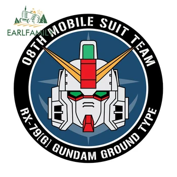 EARLFAMILY 13 см x 13 см за Кола Gundam Стикер Слънцезащитен Крем Оригиналната Водоустойчив Стикер Творческа Личност Украса Мотоциклет