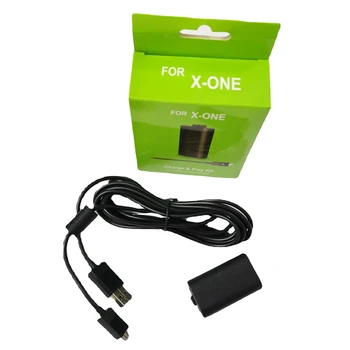 За XBOX ONE Акумулаторна батерия + Зарядно устройство + 2,75 м USB Кабел за Зарядно устройство за Xbox One S X Безжичен Гейм Контролер Геймпад 4