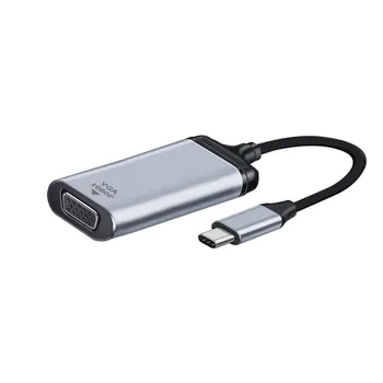 Jimier CY USB-Type C C до VGA Кабел Адаптер за Монитор 1080p 60hz за Таблет, Телефон и Лаптоп 0