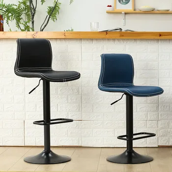 Бар стол високо столче семеен прост скандинавски висок стол пред касата бар мляко чай магазин регулируема стол с висока и ниска облегалка 0