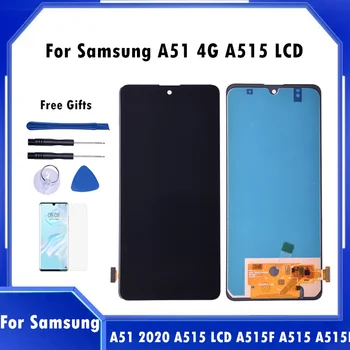 Тестван LCD дисплей Incell За Samsung A51 2020 A515 LCD A515F A515 A515F 4G LCD сензорен дисплей, Дигитайзер, резервни Части за ремонт за A515 0