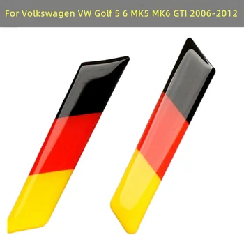 За Volkswagen VW Golf 5 6 MK5 MK6 GTI 3D Автомобилната Стикер До Ключ Дръжка Поставяне на Седалката Тампон Германия Знаме, Емблемата Украса