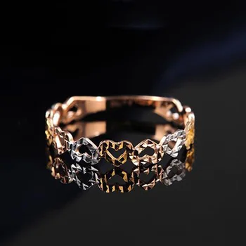 2022 нов дизайн585 лилаво златен класически 14 До rose gold делфин годежни пръстени за двойки изискан дамски леки луксозни бижута