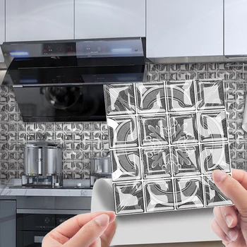 3D Кристални Мозайки на Самозалепващи Стенни Плочки Водоустойчиви Стикери За Стена Стикер Декор на Стените на Банята Художествена Живопис Кухня Backsplash 2