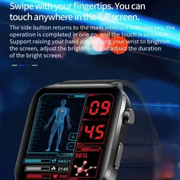 2022 Новите Смарт Часовници За Мъже И Жени 1,7 см, С Пълен Сензорен Екран, Спортни Фитнес Часовник, Водоустойчив Bluetooth За Android, IOS, Умни Часовници За Мъже 4