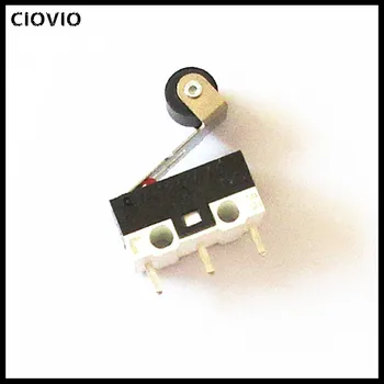 CIOVIO 10 бр. Малък Микропереключатель с дръжка за валяк малък микропереключатель 1A 125 НА Бутон Микропереключателя мишката микропереключатель 0