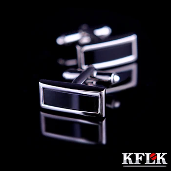 KFLK луксозна риза с копчета за мъжки маркови копчета за копчета и малка Черна родословни Най-Високо Качество на abotoadura gemelos Бижута