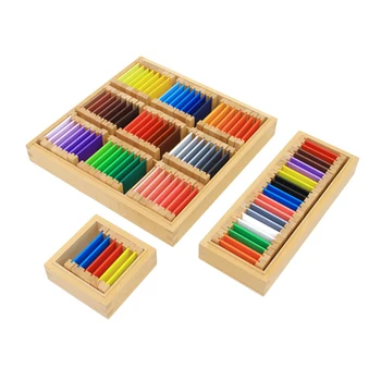 Стоматологичен Къща Монтесори Монтесори Материали Сензорни Играчки Цветна Кутия Дървени Цветни Многоцветни Плосък Кутии Образователни Дошкольные 0