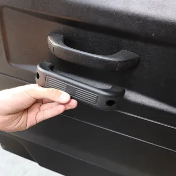 За Land Rover Defender 90 110 130 2014-2018 Автомобилен стайлинг От алуминиева сплав, Черно Покритие на Вътрешната Дръжката на Вратата на Колата, Автомобилни Аксесоари