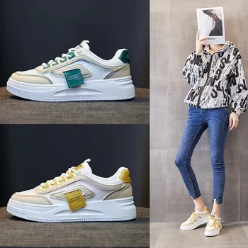 Дамски Малка Бяла обувки 2022, Есен Нова Студентски Ежедневни обувки за Бягане в Корейски стил, Градинска Тенденция Модерни Спортни обувки 3