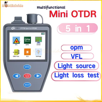 Най-добрият 5в1 мини OTDR с оптично електромера VFL Стабилен Източник на Светлина Мултифункционален Влакна Търсене на Неизправности Активно Измервателна Влакна