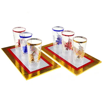 Шест чаши от две чинии се Появяват чаши Фокуси Етап на Илюзията Трик Комедия Ментализм Празна дъска се Появяват Магическа Чаша