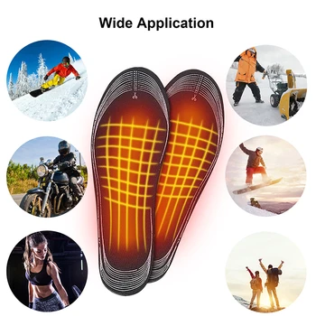 USB Стелки За Обувки С Подгряване, Електрически Топло За Краката, Топло На Краката, Зимата е Топла Възглавница, Зимни Спортове На Открито, Нагревательная Стелка 2