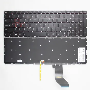 Новата американска клавиатура за Lenovo Ideapad Y700-15 Y700-15ISK Rescuer 15ISK Y700-15ACZ Y700-17ISK Y700-15ISE с английската подсветка SN20H54489