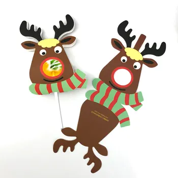 25шт Елен Шекерче На Клечка Декоративни Картички на Коледно Парти Доставка Бонбони Подарък За Деца Коледен Декор