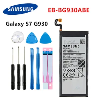 Оригинална батерия SAMSUNG EB-BG930ABE 3000 mah за Samsung Galaxy S7 SM-G930F G930FD G930W G930A G930V/T G930FD G9300 + Инструменти