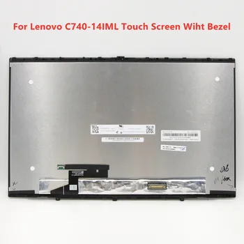 N140HCE-ET2 NV140FHM-N65 LCD екран е чувствителен на Допир Дигитайзер Стъкло В Събирането на 5D10S39587 с Рамка За Lenovo C740-14IML Сензорен екран