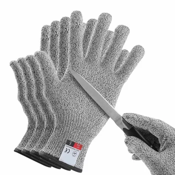 Защитни ръкавици със защита от Порязване HPPE ниво 5, Высокопрочные, Промишлени, Кухненски, Градинарство, Срещу Драскотини, Срещу порязвания, Многофункционална, за рязане на стъкло 1