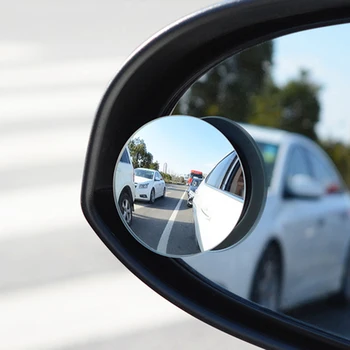360 Градуса HD Широкоугольное Регулируема Кола Куполна Огледалото за Обратно виждане и за Заден Ход на Автомобила Широкоъгълни Страничните Огледала Без Рамки