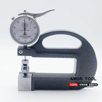 Дебелометрия SHAN 0-10*100 mm 0,01 мм, от легирана стомана с покритие тестер дебелината на покритието скала толщиномера с роликовой вложка 0