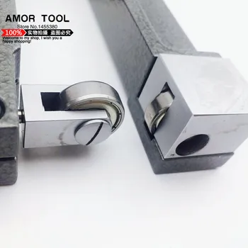 Дебелометрия SHAN 0-10*100 mm 0,01 мм, от легирана стомана с покритие тестер дебелината на покритието скала толщиномера с роликовой вложка 3