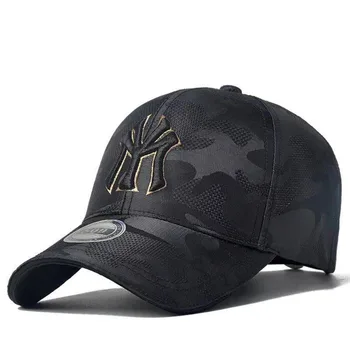 Новата Модерна бейзболна шапка в стил хип-хоп с Насипни Бродерия, Камуфляжные шапки, Мъжки и Дамски Летни слънчеви шапки, Регулируеми Шапки Gorra