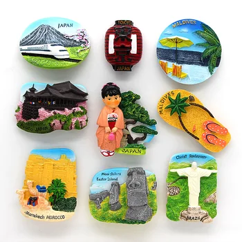 Япония Туризъм хладилник магнити за хладилник паста сувенири Токио Shinkansen Чили, Бразилия, Мароко, сувенири, украса на стаята Подаръци