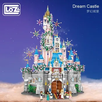 LOZ fantasy castle малки частици, събрани строителни блокове, играчка модел супер голяма строителна пъзел в събирането на