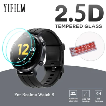 2 ЕЛЕМЕНТА 2.5 D Премия от Закалено Стъкло За Realme Watch S Smart Watch Защитно Фолио За Екрана на HD Прозрачно Защитно Стъкло със защита От Надраскване 9H