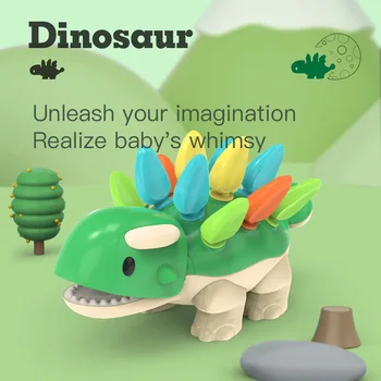 Събираме Играчки динозаври с акцент върху Тренировка на Координацията на Ръцете и Очите на детето Сглобяване на Пъзел Играчки, Подарък За Рожден Ден