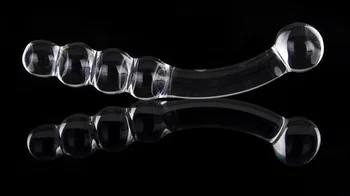 4 Мъниста Огнеупорно стъкло Анален вибратор анален накрайник G-spot секс-играчка за простатата дамски мъжки мастурбация стоки за възрастни, жени, мъже 3