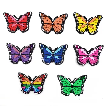 8 Опаковки забавни PVC Пеперуди с Висулки във формата на Крокодил, Украса За Обувки, Красива Ръчно Обтегач, Градински Аксесоари за обувки JIBZ, Коледни подаръци 1