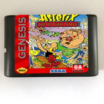 Астерикс и Велико спасение II (2) 16 бита MD Игрална карта за Sega Mega Drive за SEGA Genesis