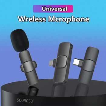 Нов Безжичен Свързване на Микрофон Мини Видео Аудио Портативни Записывающий Мобилен Телефон на Живо Gameing Микрофон за IOS и Android